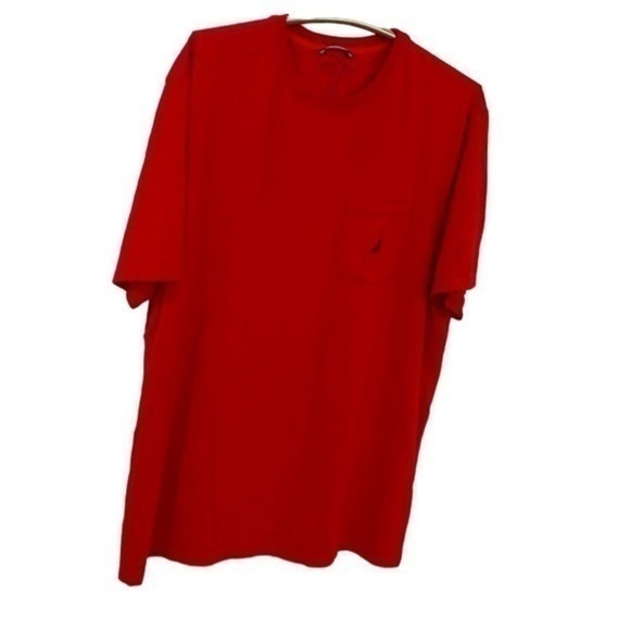 NAUTICA | Men’s Red NAUTICA Shirt with Embroidered Black Sailboat Logo Size XXL - Picture 1 of 6